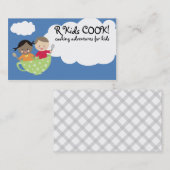 kinder visitekaartjes voor het koken van teacup- (Voorkant / Achterkant)