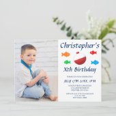 Kinder visjongen elke dag kaart (Staand voorkant)