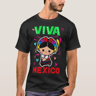 Kinder Viva Mexico Mexican Baby Girl Latina Spaans T-shirt