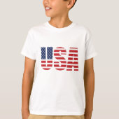 Kinder vlag USA T-shirt (Voorkant)