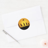 Kinder vlieger ronde sticker (Envelop)