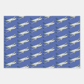 Kinder vliegtuigtrio inpakpapier vel (Voorkant 3)