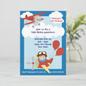 Kinder vliegvelden van Birthday Party Kaart (Staand voorkant)