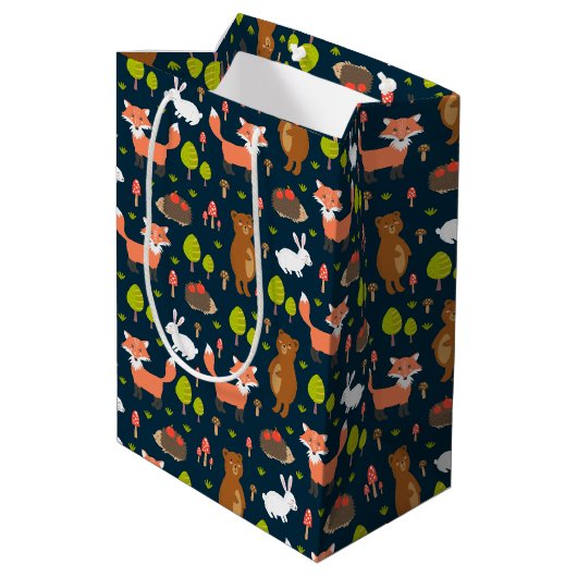 Kinder vlooiendieren Bunny Rabbit Fox Beer Medium Cadeauzakje (Achterkant Gekanteld)