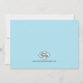 Kinder vlooienpartij Game Birthday Party Kaart (Achterkant)