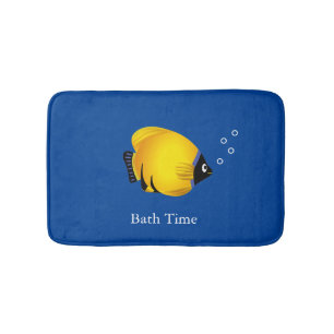 Kinder vlootsvis op marinemat badmat