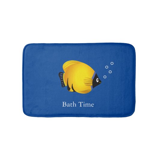 Kinder vlootsvis op marinemat badmat (Voorkant)