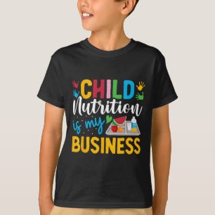 Kinder voeding is mijn zaak lunch dames school C T-shirt