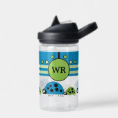 Kinder voeg initialen ladybugs groen blauw toe waterfles (Links)
