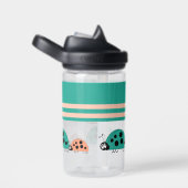 Kinder voeg initialen ladybugs groen koraal toe waterfles (Rechts)