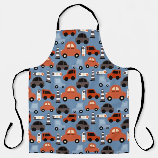 Kinder voertuigen schort (Voorkant)