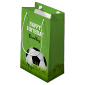 Kinder Voetbal Football Happy Birthday | Gepersona Klein Cadeauzakje (Achterkant Gekanteld)