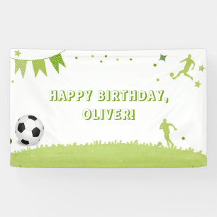 Kinder Voetbal Football Party Banner Groene Sport