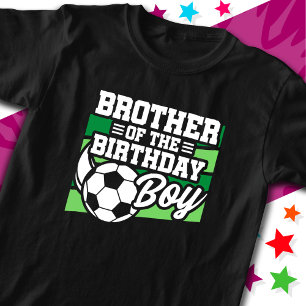 Kinder Voetbal Football Party Broer van Birthday B T-shirt
