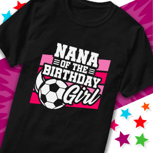 Kinder Voetbal Football Party Nana van Verjaardags T-shirt