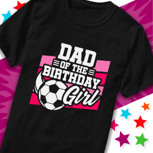 Kinder Voetbal Football Party Papa van Verjaardags T-shirt