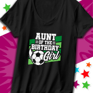 Kinder Voetbal Football Party Tante van Verjaardag T-shirt