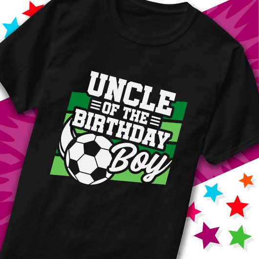 Kinder Voetbal Football Party Uncle of Birthday Bo T-shirt