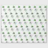 Kinder voetbal Football verjaardag Cadeaupapier (Vlak)