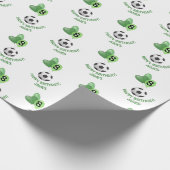 Kinder voetbal Football verjaardag Cadeaupapier (Hoek)