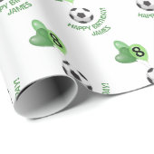 Kinder voetbal Football verjaardag Cadeaupapier (Rol Hoek)