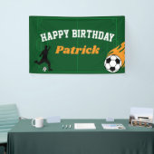 Kinder Voetbal Football Verjaardagsfeestbanner Spandoek (Beurs)