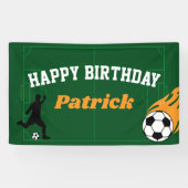 Kinder Voetbal Football Verjaardagsfeestbanner Spandoek (Horizontaal)