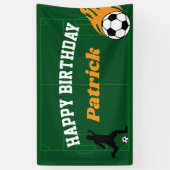 Kinder Voetbal Football Verjaardagsfeestbanner Spandoek (Verticaal)