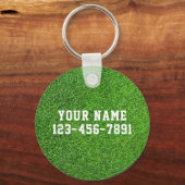 Kinder voetbal gepersonaliseerde rugzak Label Sleutelhanger (Achterkant)