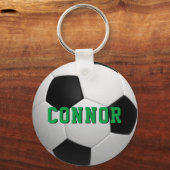 Kinder voetbal gepersonaliseerde rugzak Label Sleutelhanger (Voorkant)