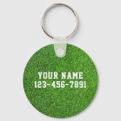 Kinder voetbal gepersonaliseerde rugzak Label Sleutelhanger (Achterkant)