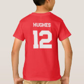 Kinder Voetbal Seizoen Team Naam en Nummer T-shirt (Achterkant)