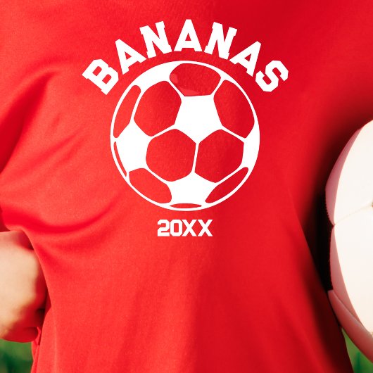 Kinder Voetbal Seizoen Team Naam en Nummer T-shirt