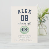 Kinder Voetbal Verjaardagsuitnodiging Kaart (Staand voorkant)