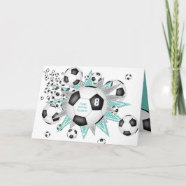 kinder voetbal voor jubileum kaart