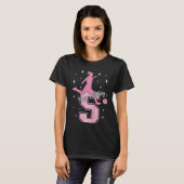 Kinder voetbalmeisje van 5 jaar t-shirt (Voorkant volledig)