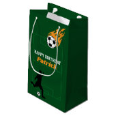 Kinder voetbalverjaardagsfeestje klein cadeauzakje (Achterkant Gekanteld)