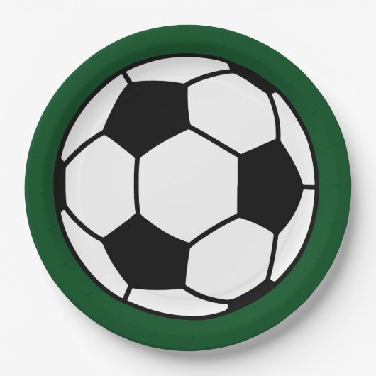 Kinder Vogeldag Football Voetbal Papieren Bordje (Voorkant)