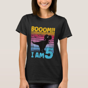Kinder vogelgriep 5 jaar oud geboortebloem t-shirt