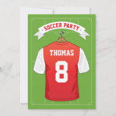 Kinder Vogelpartij | Red White Jersey Kaart (Voorkant)