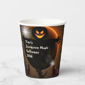 Kinder vogelverschrikker Mash Halloween Party Papi Papieren Bekers (Voorkant)