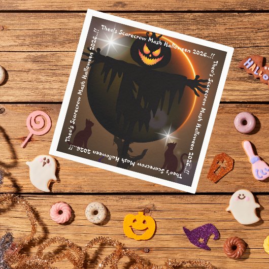 Kinder vogelverschrikker Mash Halloween Party Servet