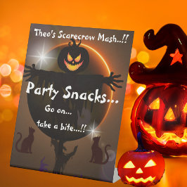 Kinder vogelverschrikker Mash Halloween Party Snac Reclamebord Met Voetstuk
