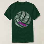Kinder volleybal Apparel Volleyball gezegden shirt (Design voorkant)
