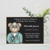 Kinder/volwassen doktersuitnodigingen kaart (Staand voorkant)