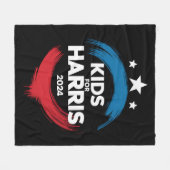 Kinder voor Harris President Kinder liefde Kamala  Fleece Deken (Voorkant (Horizontaal))