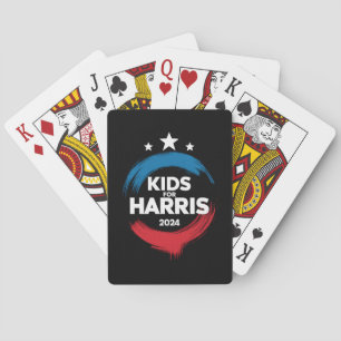 Kinder voor Harris President Kinder liefde Kamala  Pokerkaarten