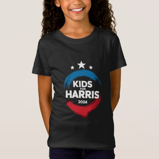 Kinder voor Harris President Kinder liefde Kamala  T-shirt (Voorkant)