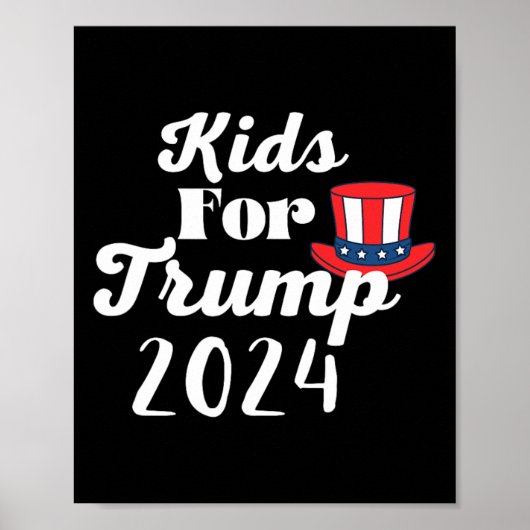 Kinder voor Trump Election 2024 1 Poster (Voorkant)