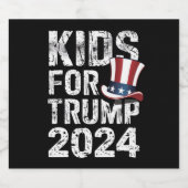 Kinder voor Trump USA Verkiezingen 2024 Bier Etiket (Enkel label)